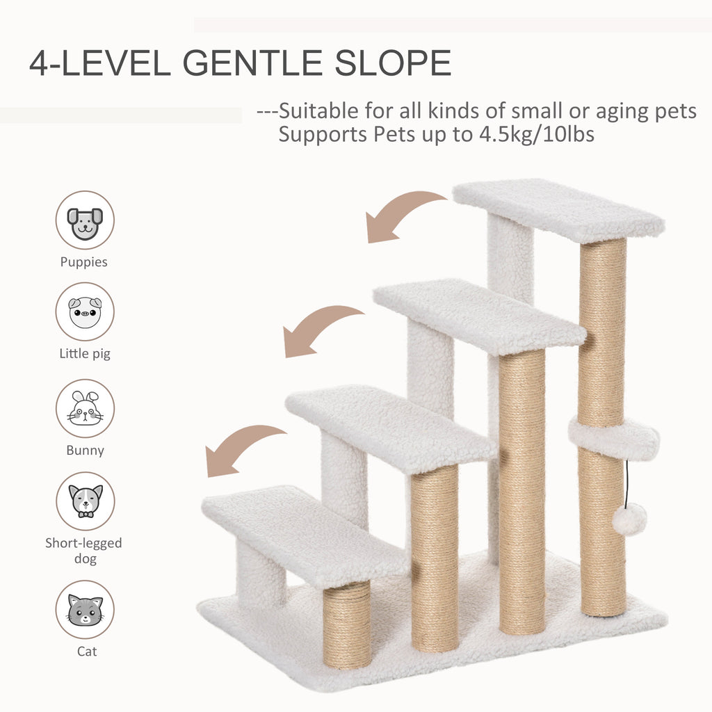 4 Levels Cat Steps with Scratching Posts – view 9