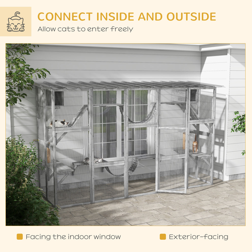 Catio Playground Cat Window Box Enclosure for Urban Cats – view 7