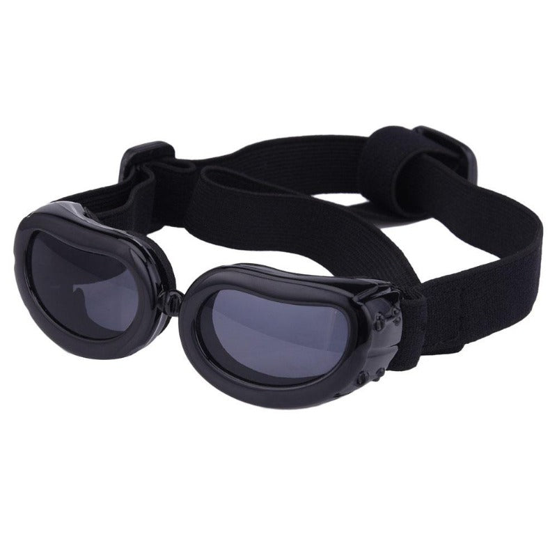 Fashion Small Dog Sunglasses UV Protection Goggles Adjustable Waterproof Glasses – Black