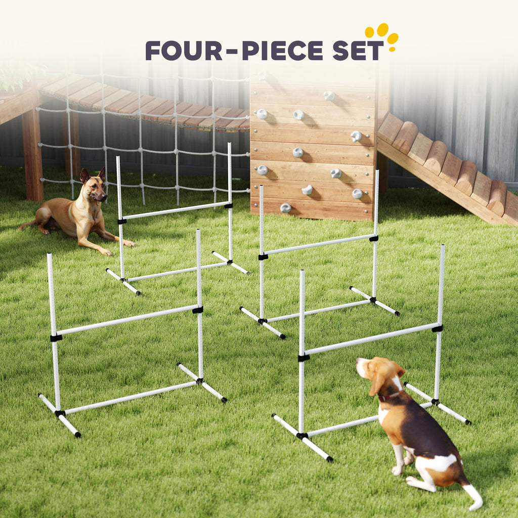Dog Agility Training Equipment Set with Adjustable Jump Bars – view 7