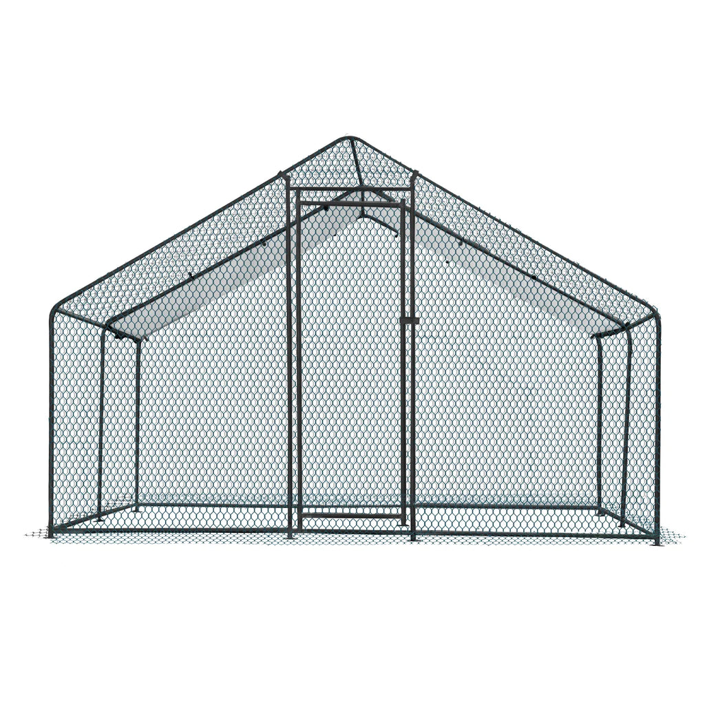 Large Metal Chicken Coop with Waterproof Cover – view 7