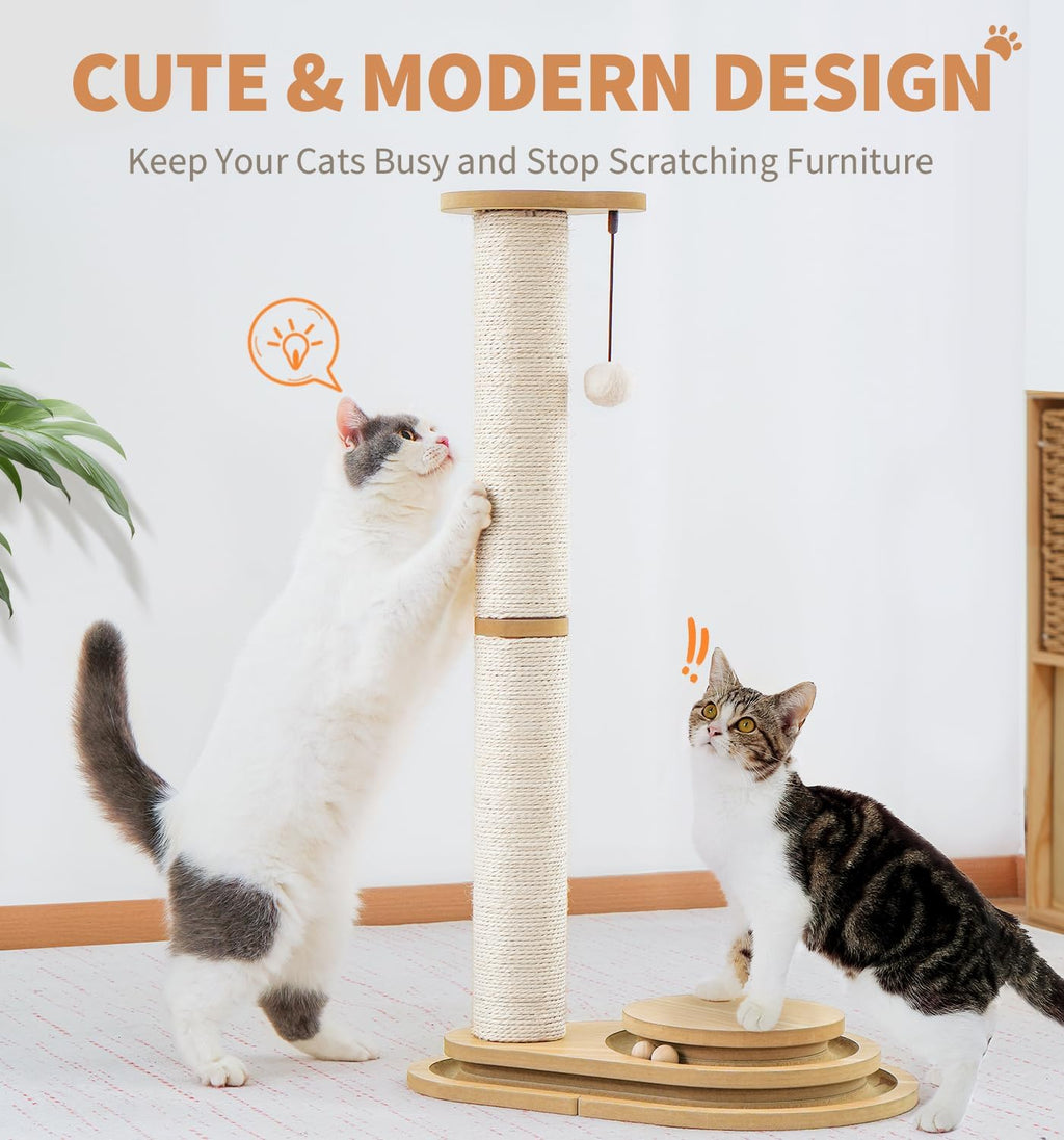 Medium Two-layer Sisal Cat Scratching Post – view 10