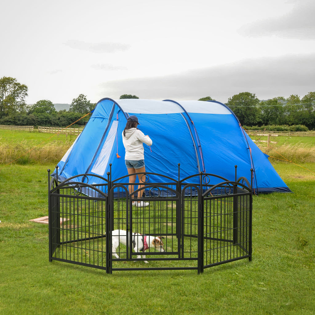 Dog Playpen Indoor 24 Inch Heavy Duty Metal Fence for Pets – view 9