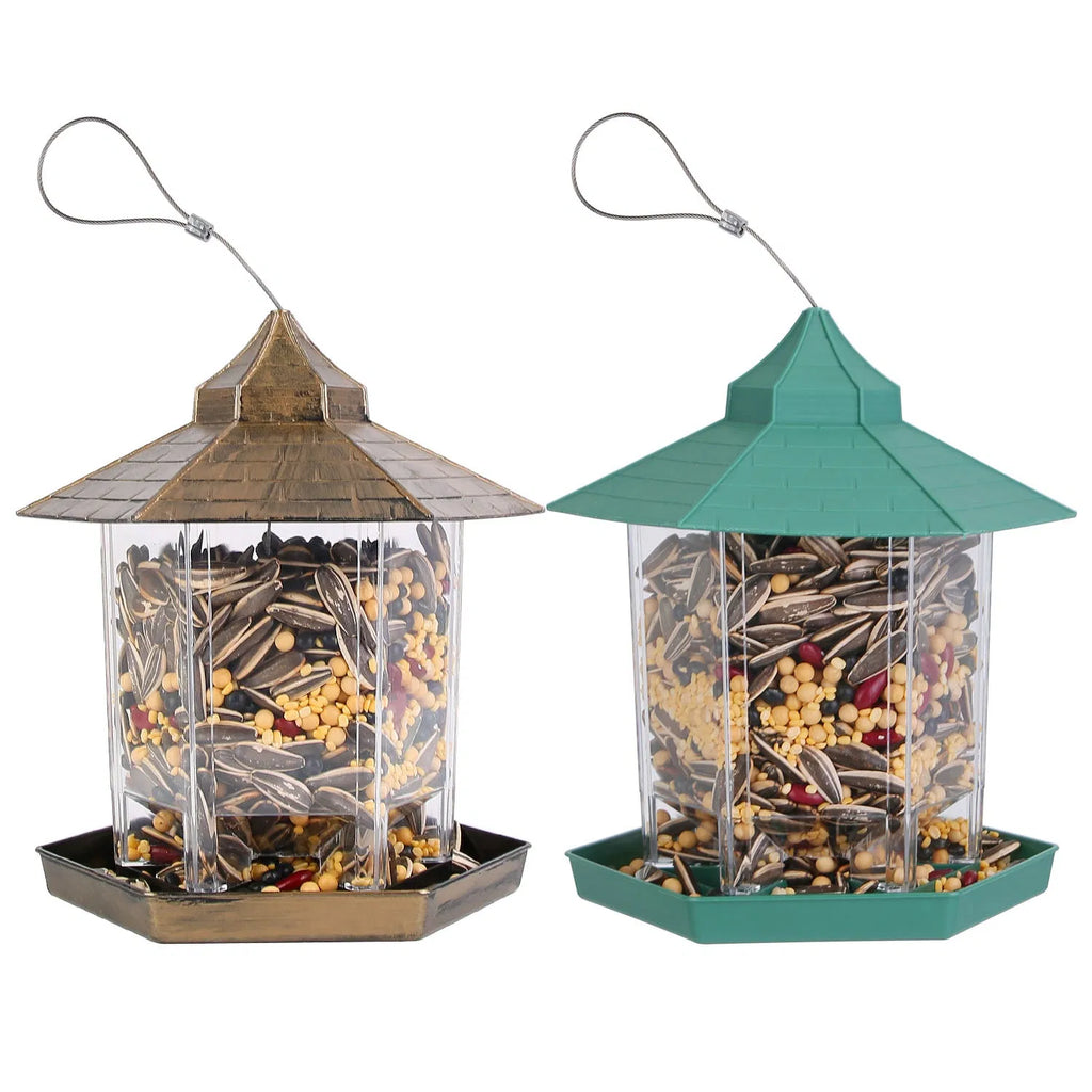 Hanging Gazebo Bird Feeder with Large Capacity and 6 Ports – view 11
