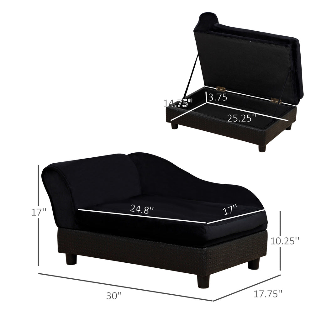 Pet Sofa Bed Couch with Storage for Cats and Small Dogs – view 9