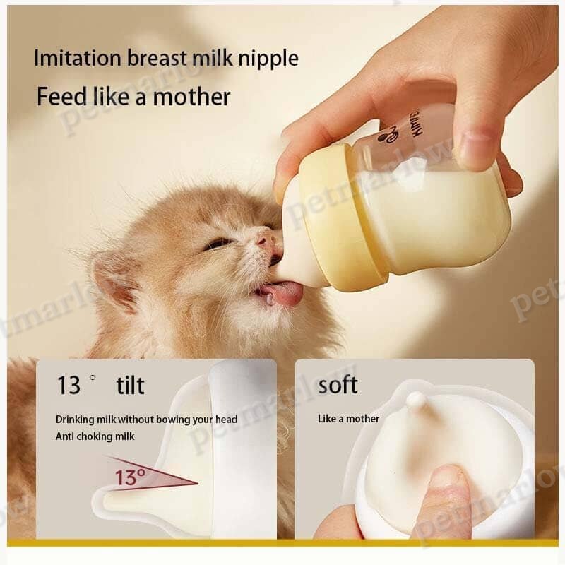 Feeding Bottle with Nipple for Newborn Kittens – view 4