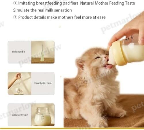 Feeding Bottle with Nipple for Newborn Kittens – view 6