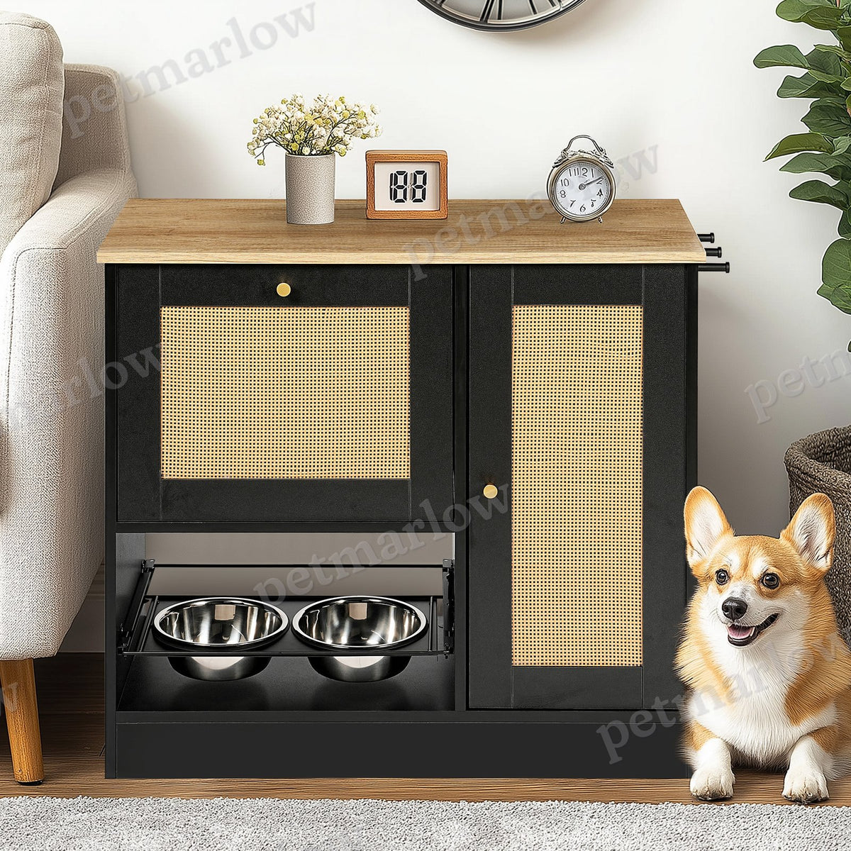 Pet Feeding Station With 2 Elevated Bowls – view 4
