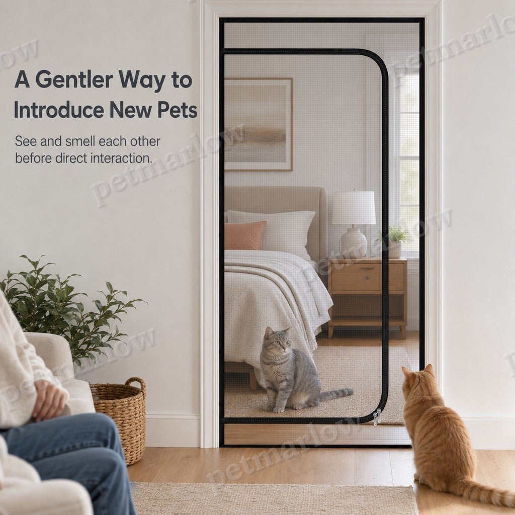 Fine-Grid Dual-Zipper Pet Mesh Door (No-Drill Install) – view 5