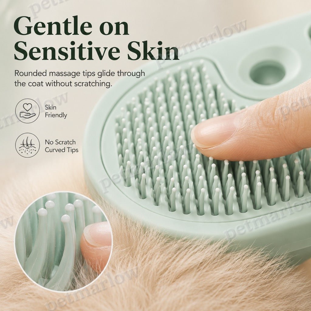 Fine-Mist Spray & One-Click Hair Release Pet Grooming Brush – view 6