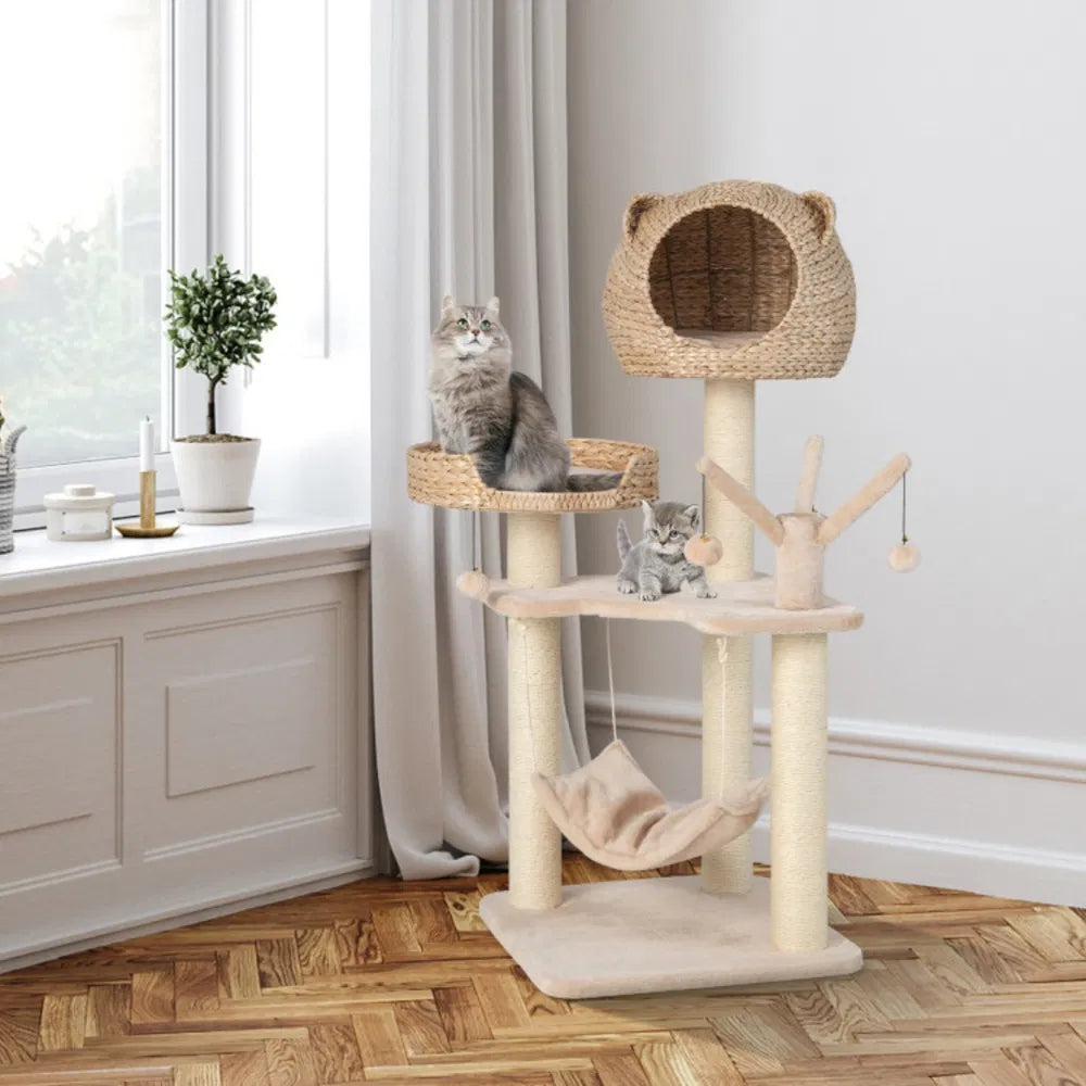 Five-story cat tree with hammock – view 2
