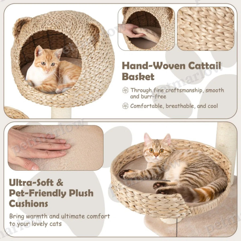 Five-story cat tree with hammock – view 6