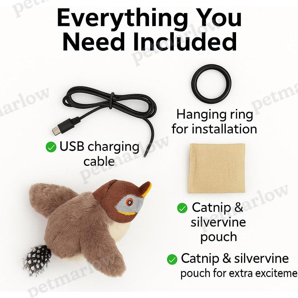 Flapping Bird Cat Toy for Indoor Exercise – view 3