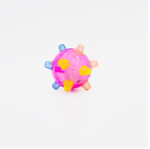 Flashing Play Ball for Pets with Light Effect and Sound Function – Pink