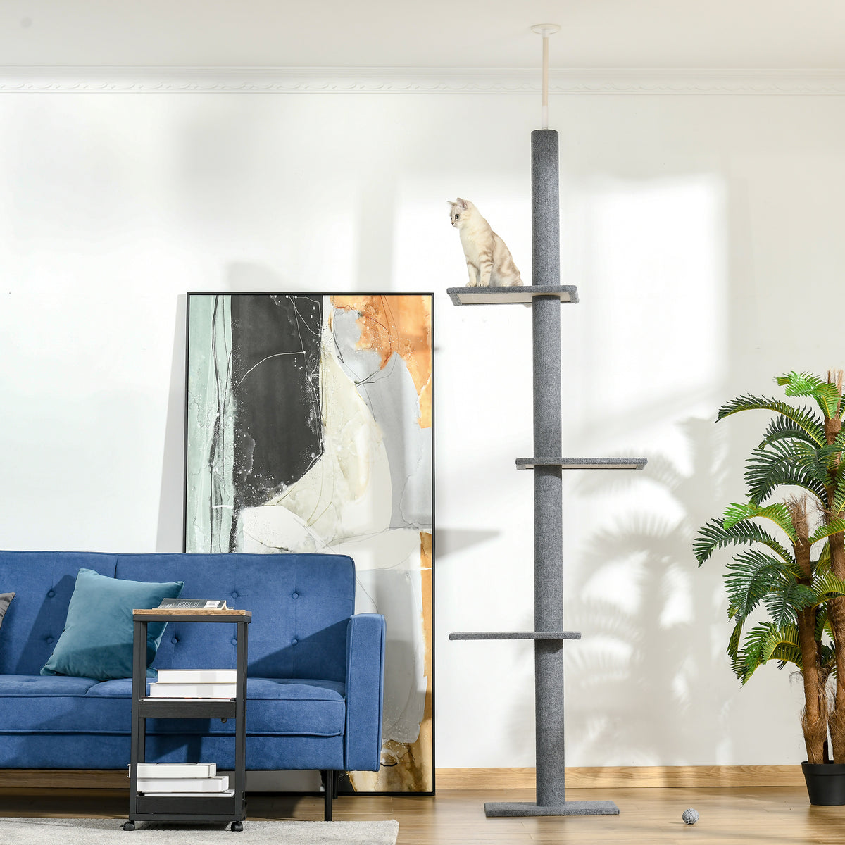 Floor-to-Ceiling Cat Tree with Scratching Posts