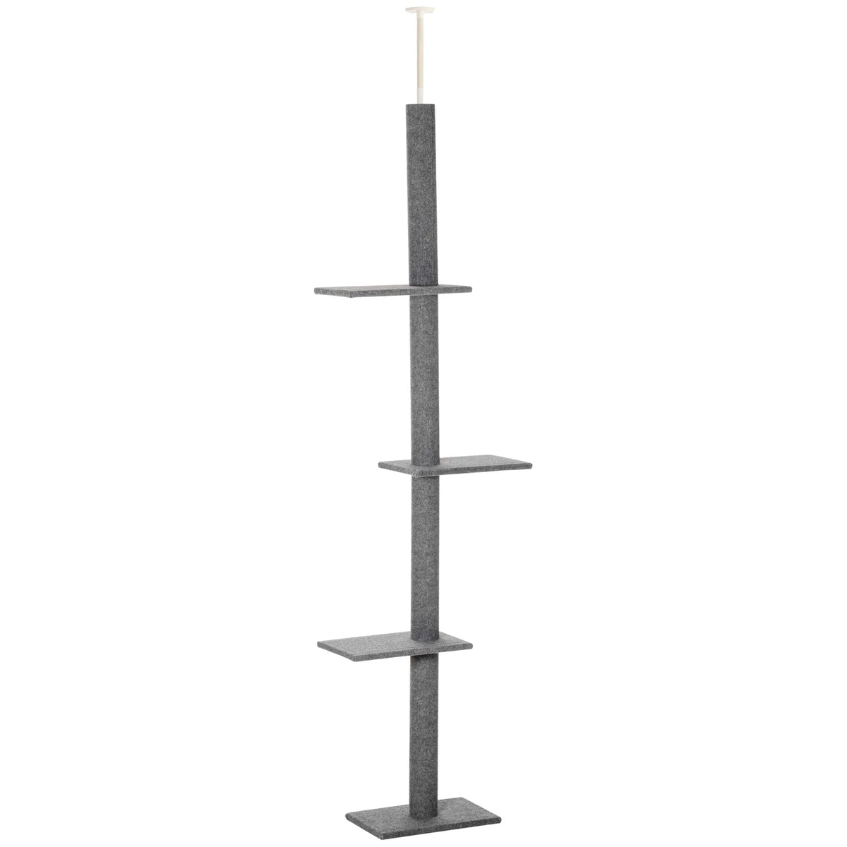 Floor To Ceiling Cat Tree with 3 Perches for Climbing and Playing