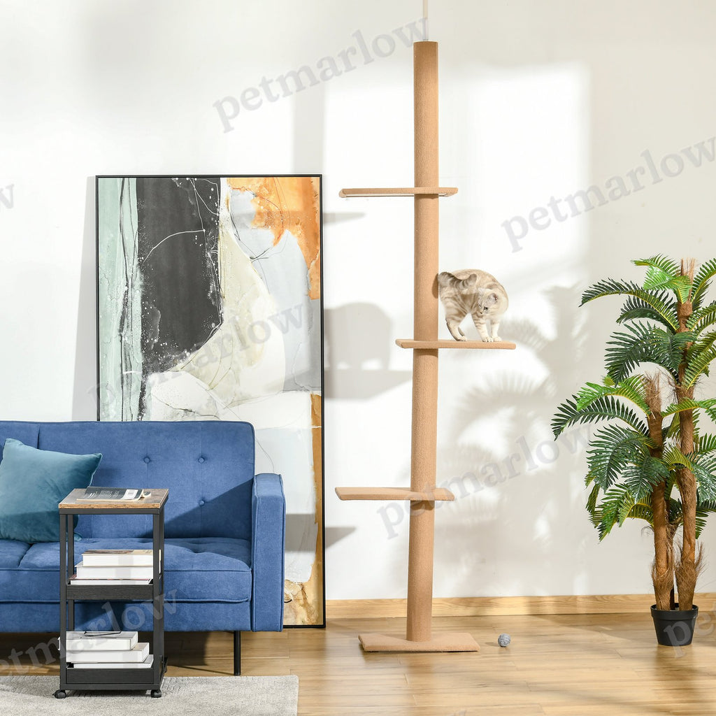 Floor-to-Ceiling Cat Tree with Scratching Posts – view 5