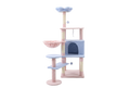 Flower Cat Tree with Large Condo and Removable Cushion