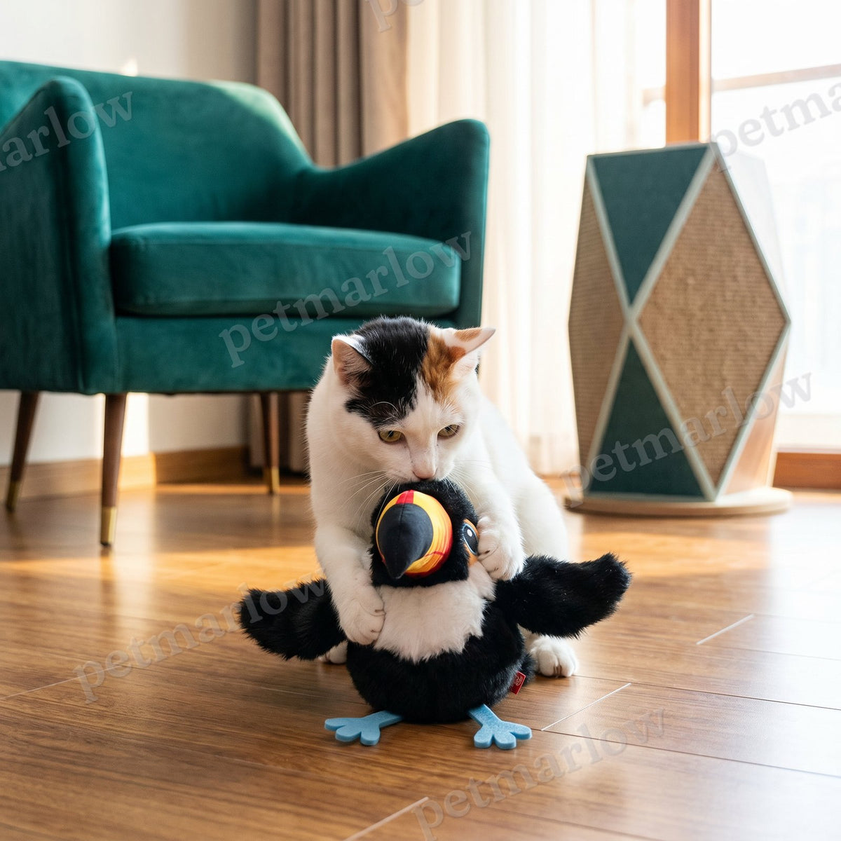 Fluttering and Chirping Bird Cat Toy – view 2