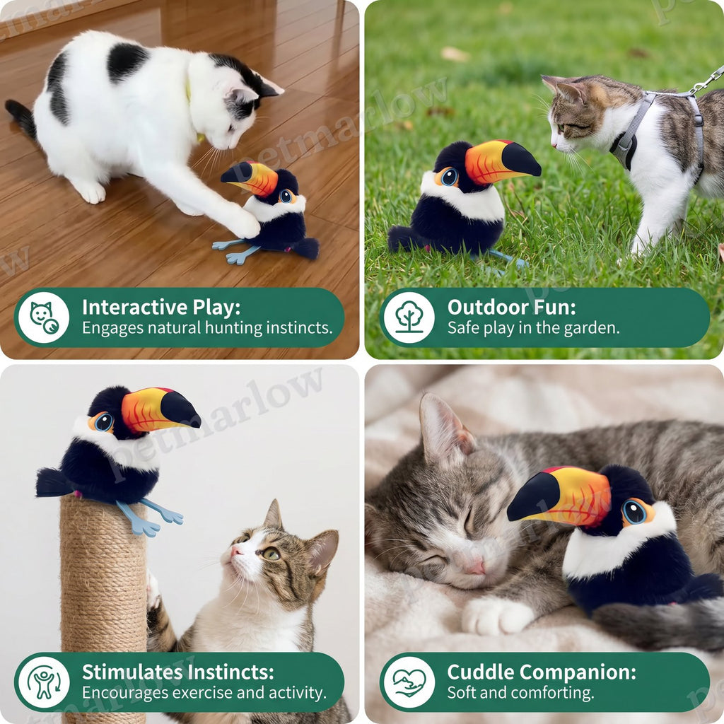 Fluttering and Chirping Bird Cat Toy – view 5