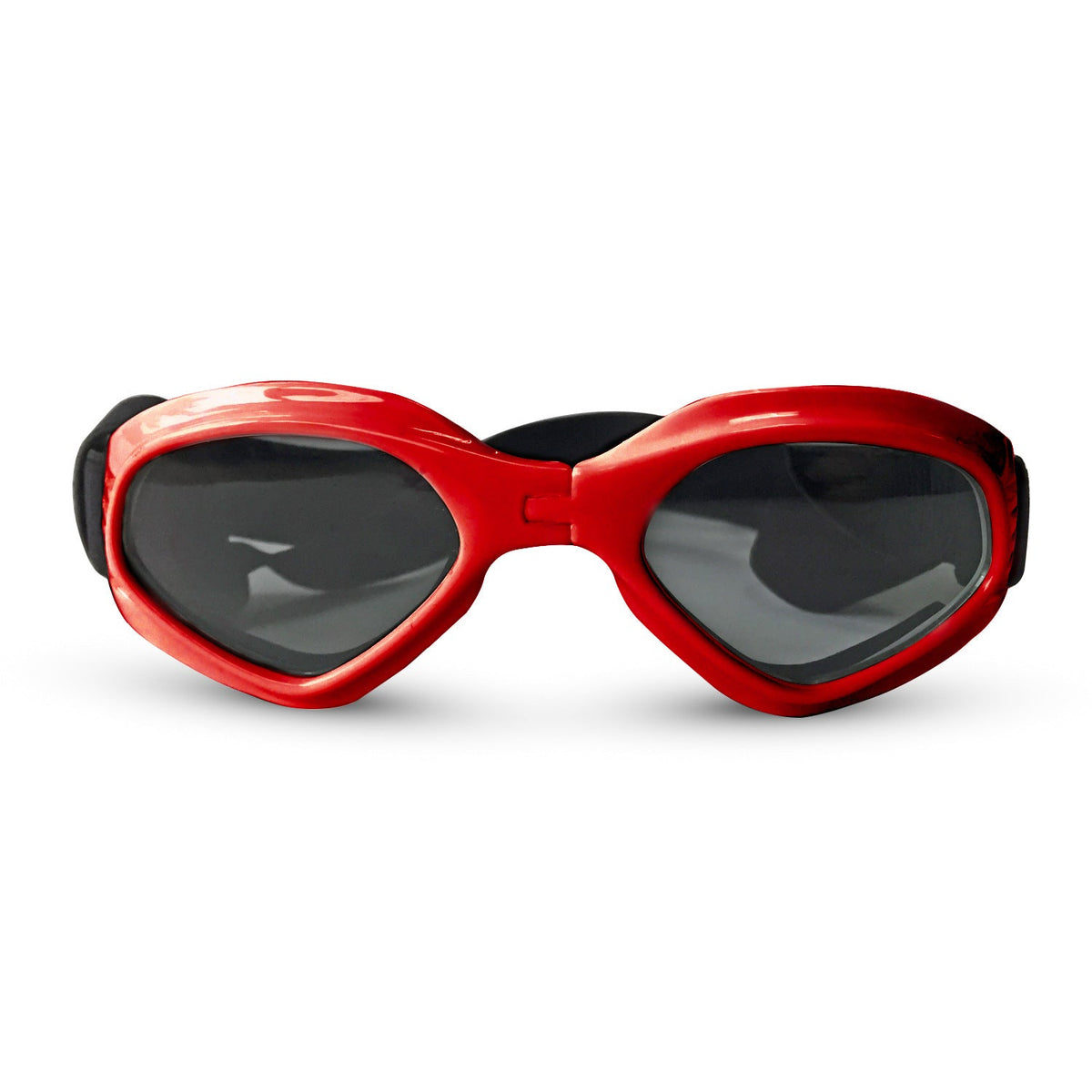 Foldable Colorful Creative Black Dog Glasses Windproof Dog Goggles – Red