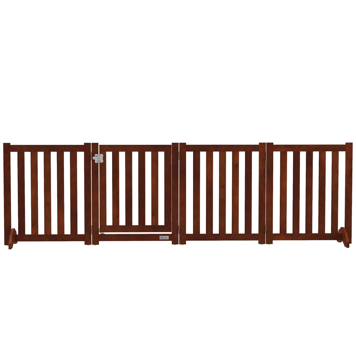 Foldable Dog Gate with Door, 4 Panels