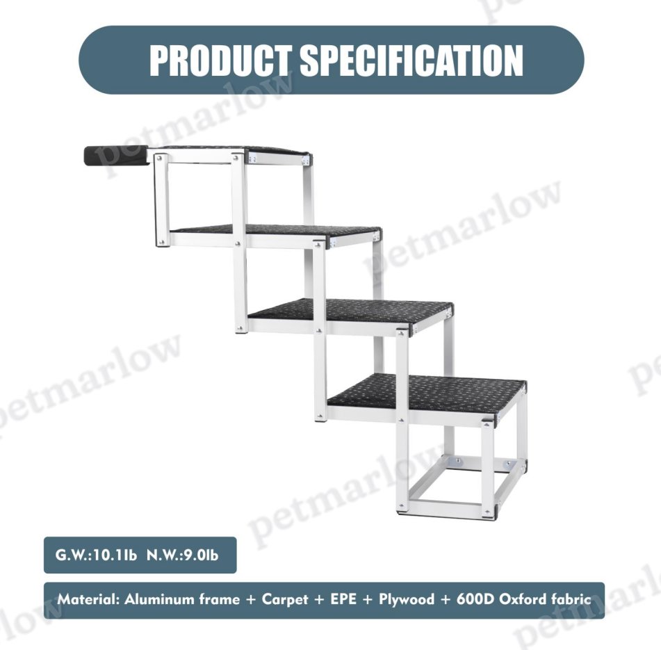 Foldable Dog Ramp for Cars and SUVs with Non-Slip Surface – view 3
