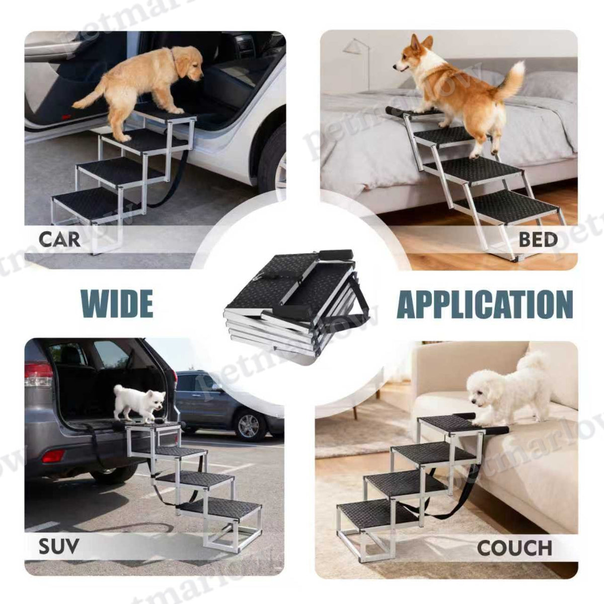Foldable Dog Ramp for Cars and SUVs with Non-Slip Surface – view 4