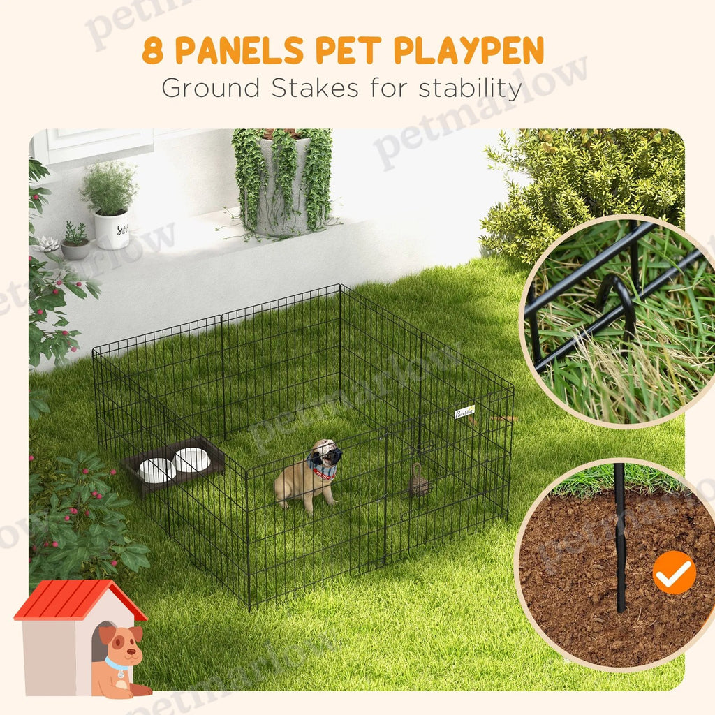 Foldable Metal Exercise Playpen for Dogs and Pets – view 3