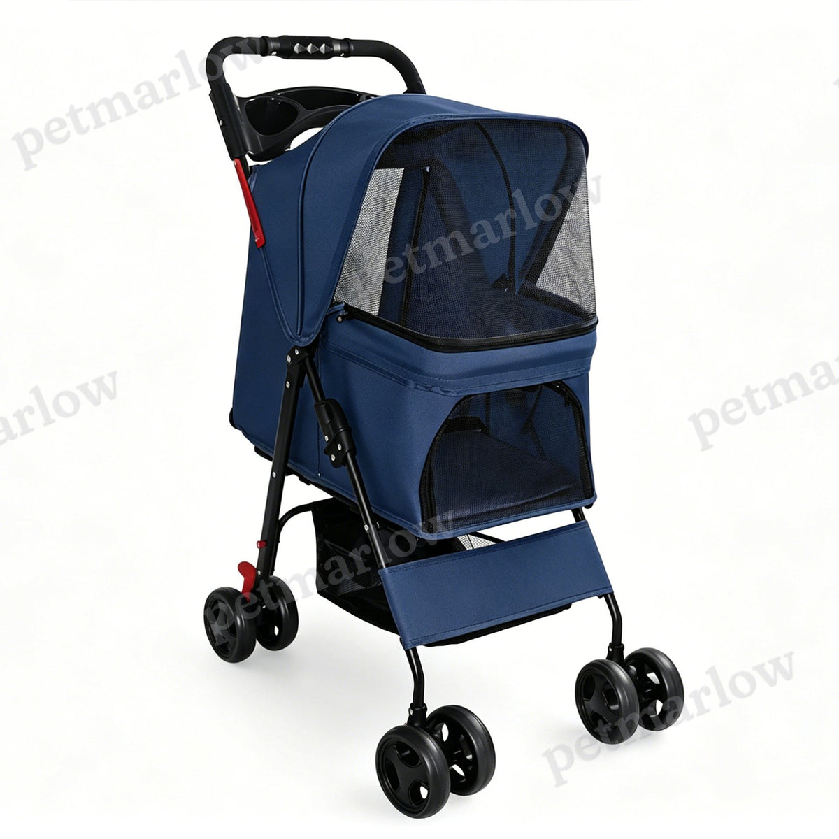 Foldable Pet Stroller for Small Dogs and Cats Under 28 lbs