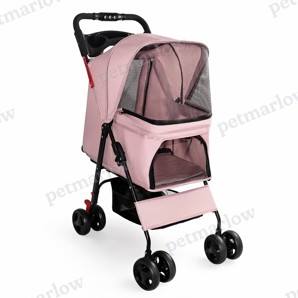 Foldable Pet Stroller for Small Dogs and Cats Under 28 lbs – view 4