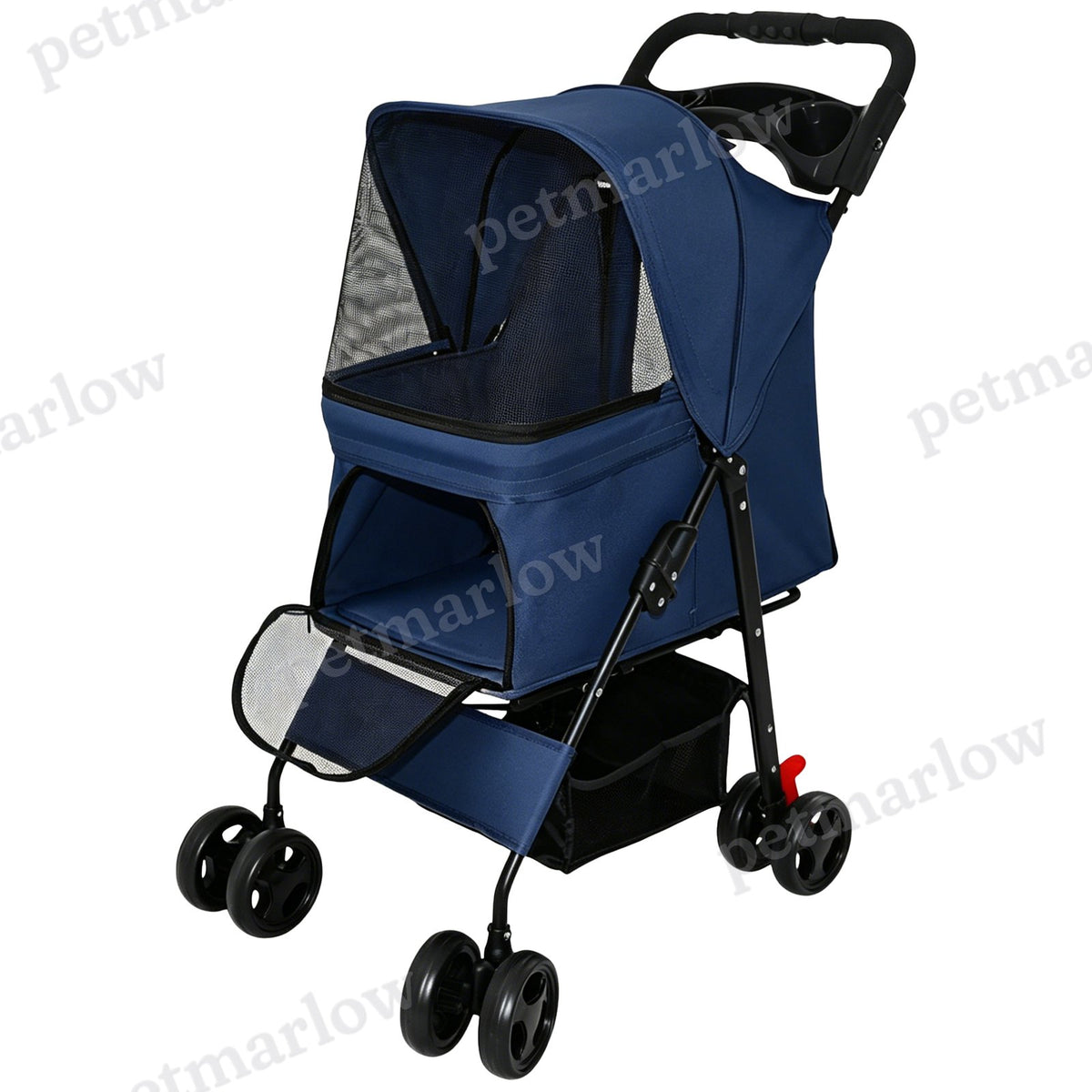 Foldable Pet Stroller for Small Dogs and Cats Under 28 lbs