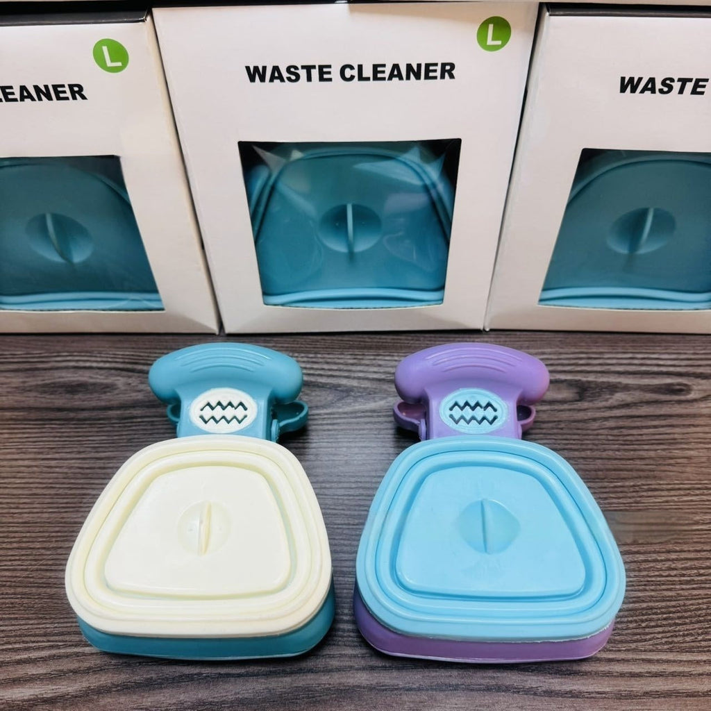 Foldable Portable Pet Poop Scooper – White / Large Size