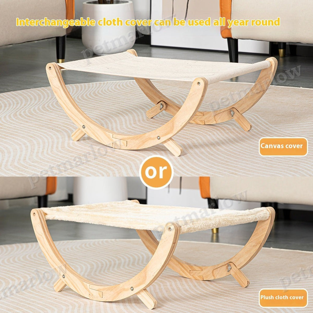 Foldable Solid Wood Cat Hammock Bed – view 6