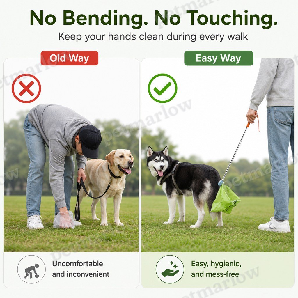 Foldable Telescopic No-Bend Dog Poop Catcher – view 5