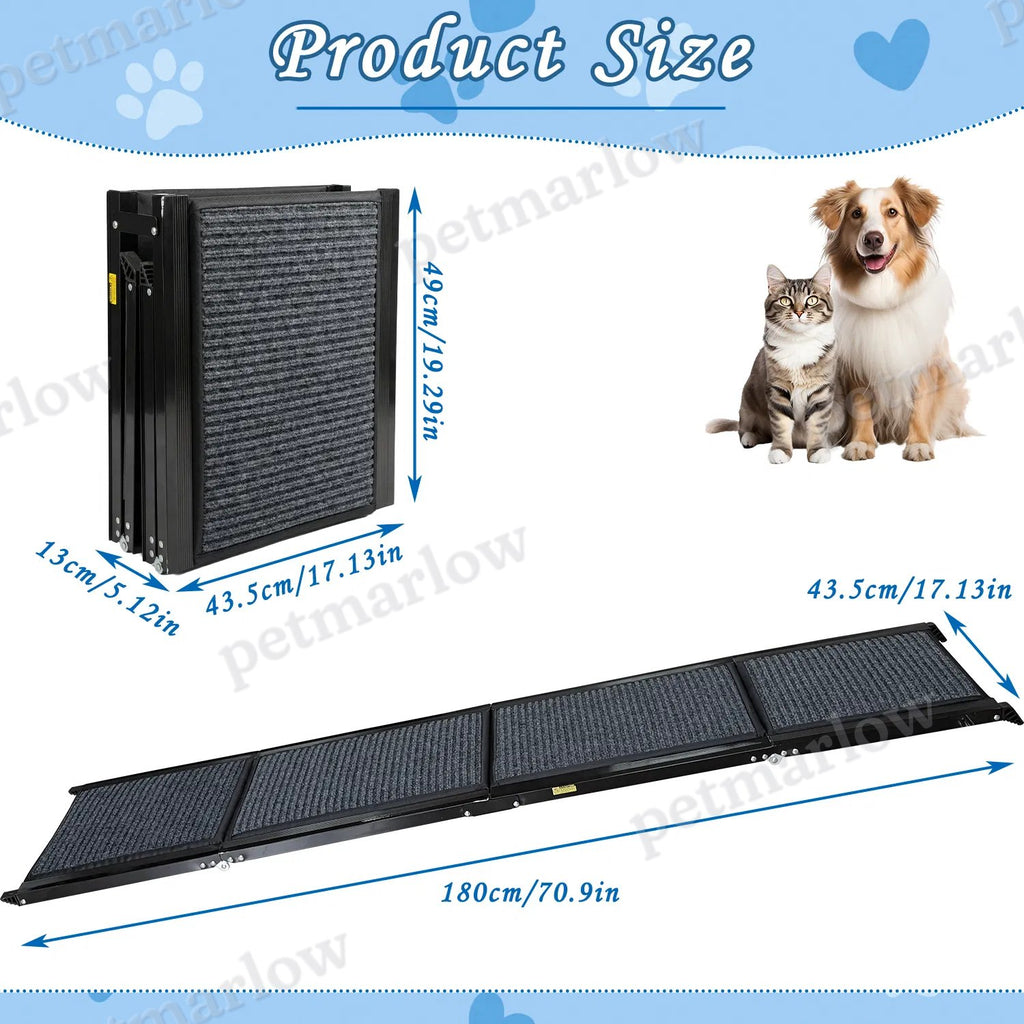 Folding Dog Ramp for Car, SUV & Truck – Portable Non-Slip Ramp – view 4