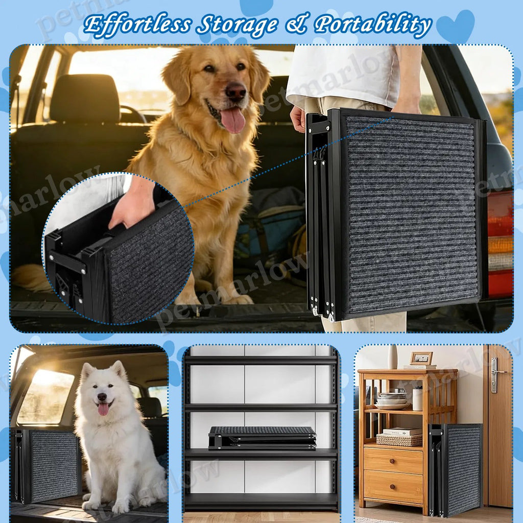 Folding Dog Ramp for Car, SUV & Truck – Portable Non-Slip Ramp – view 6