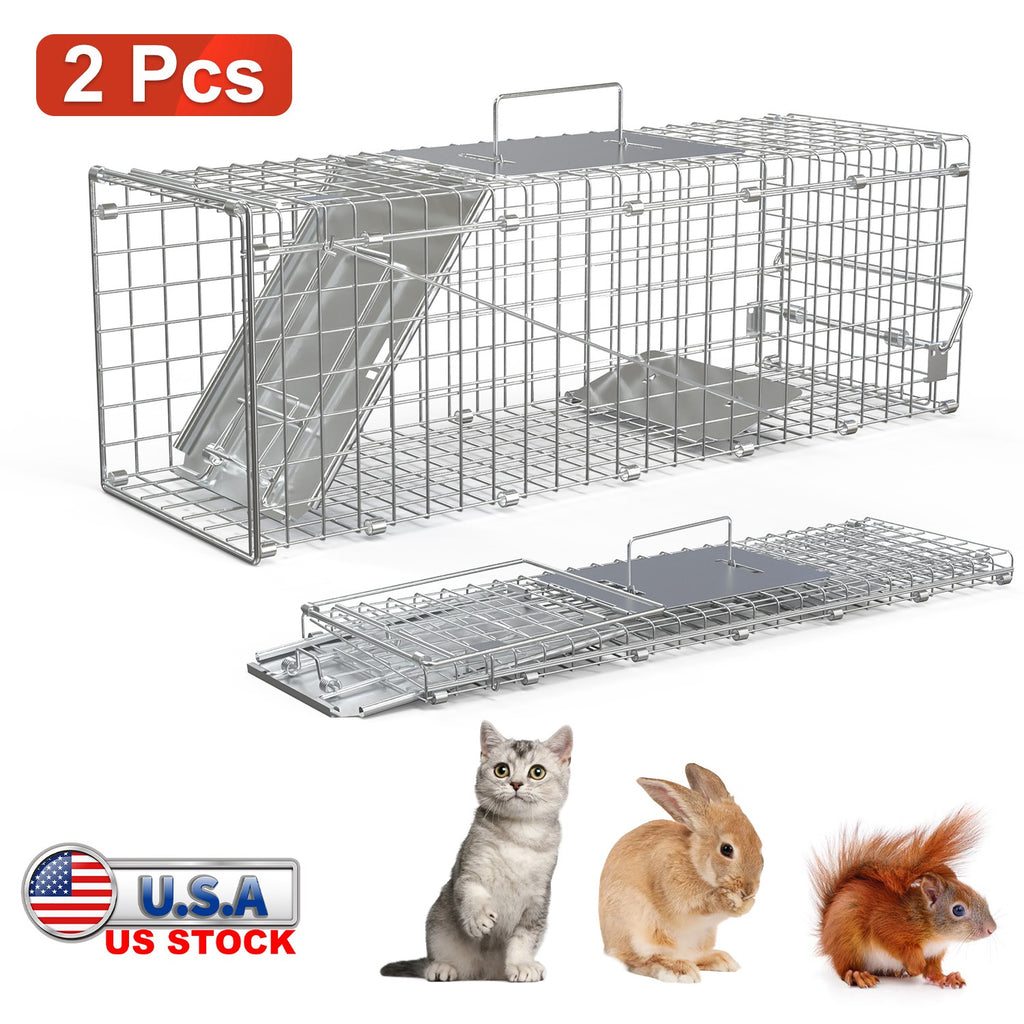 Folding Humane Live Animal Trap Cages for Small Animals