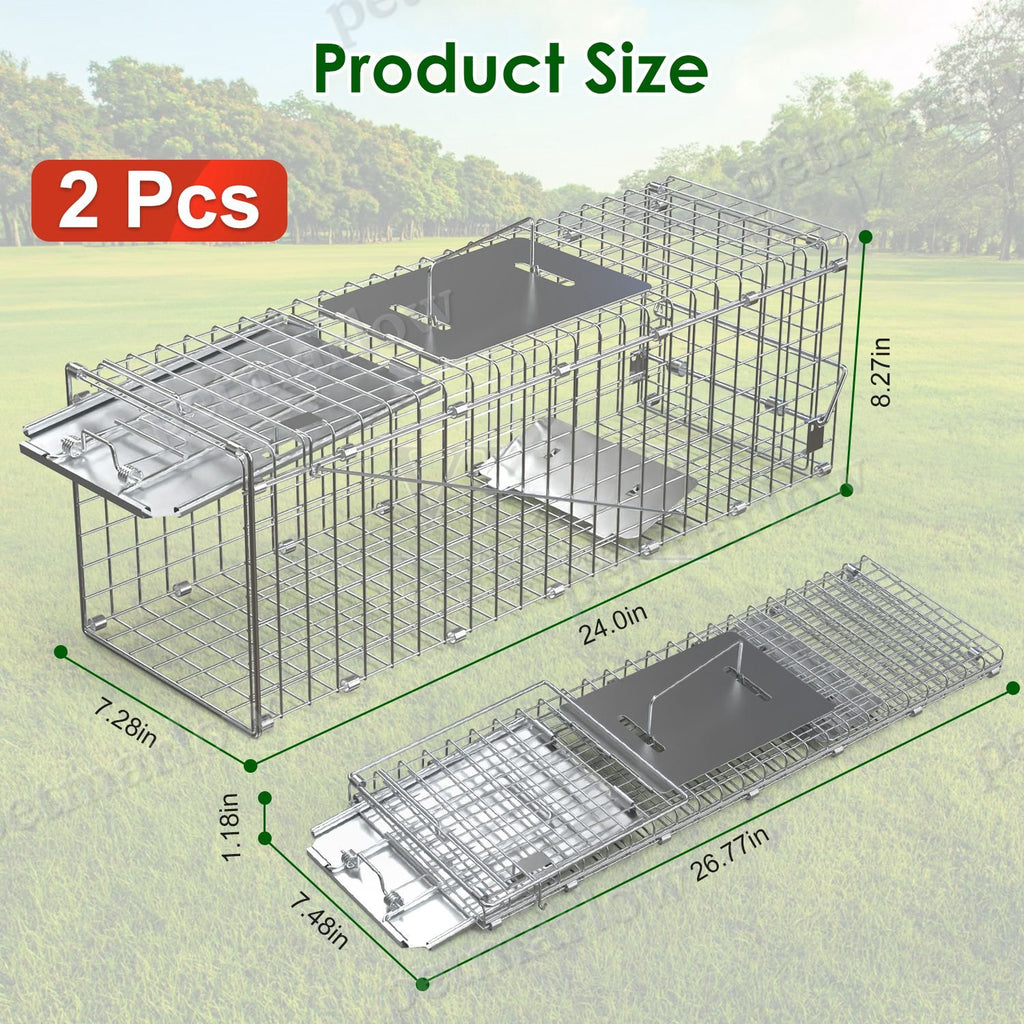 Folding Humane Live Animal Trap Cages for Small Animals – view 4
