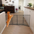 Folding Pet Gate for Doorways – Black