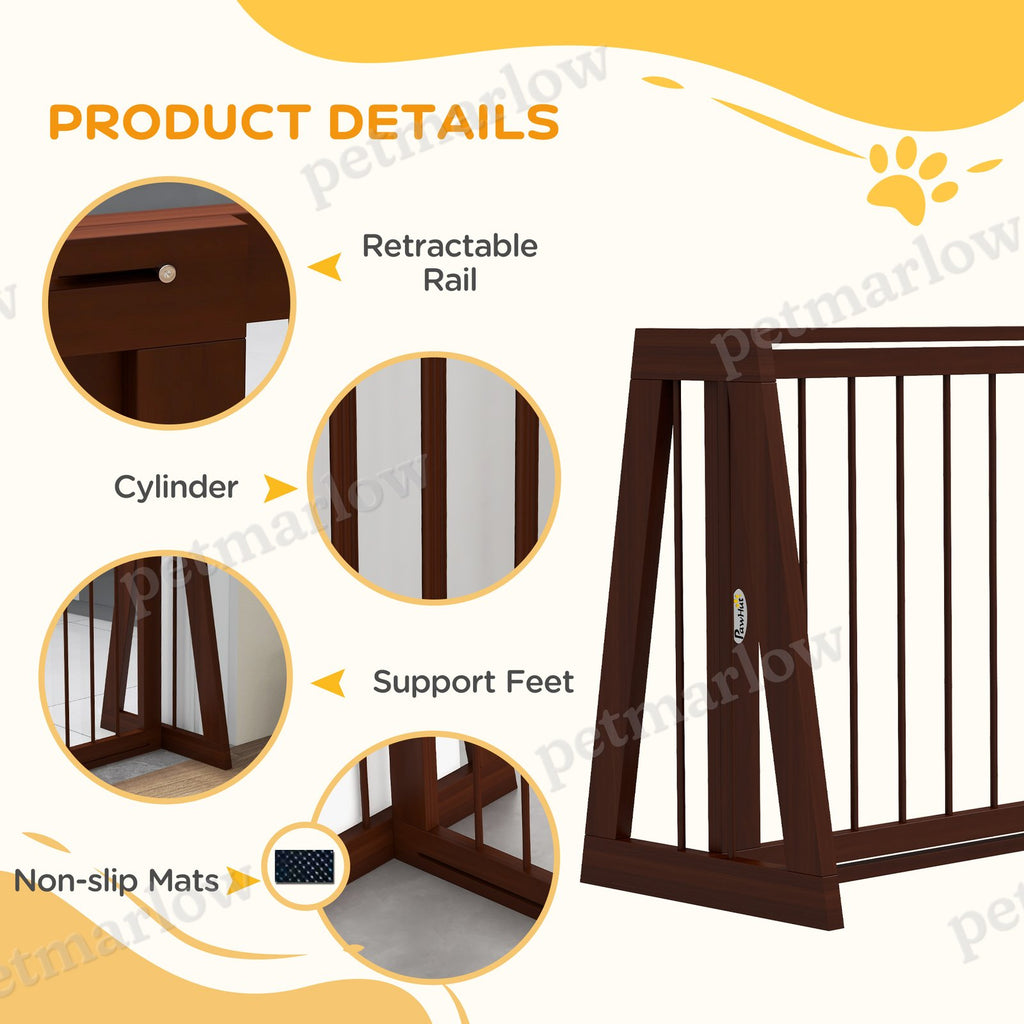 Freestanding Wooden Pet Gate for Indoor Use – view 5