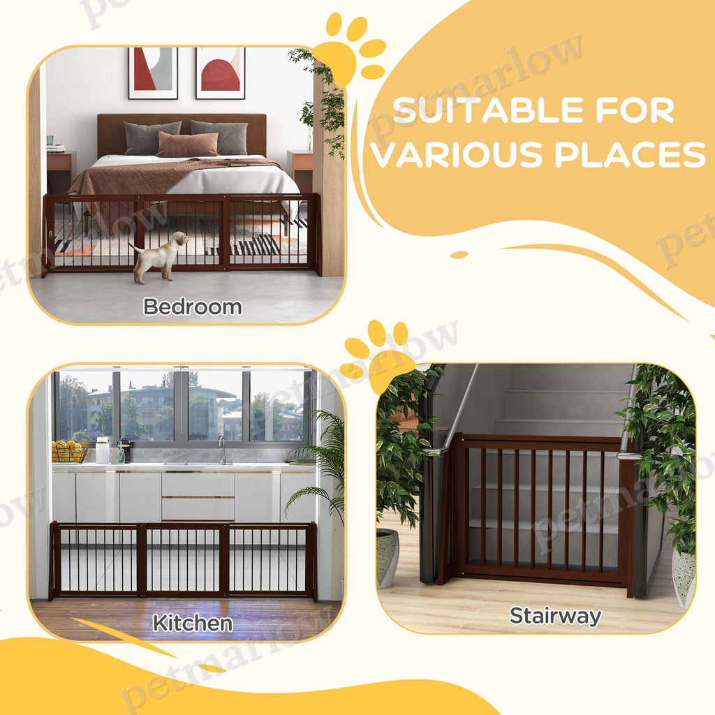 Freestanding Wooden Pet Gate for Indoor Use – view 6