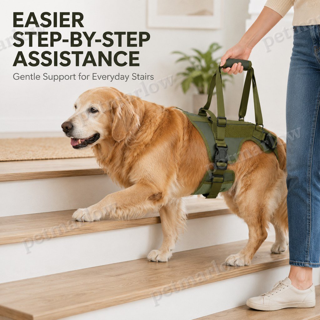 Full-Body Padded Dog Mobility Harness (Adjustable Lift Straps) – view 3