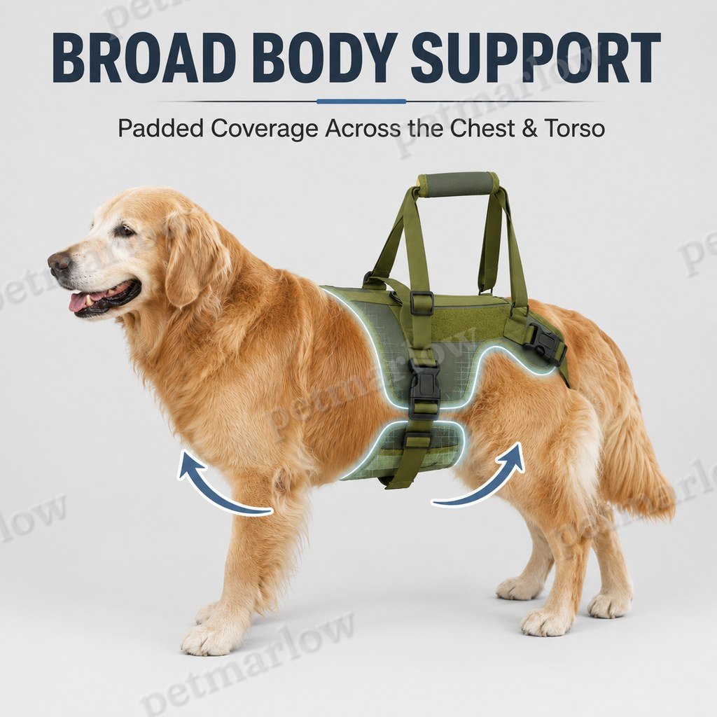 Full-Body Padded Dog Mobility Harness (Adjustable Lift Straps) – view 5