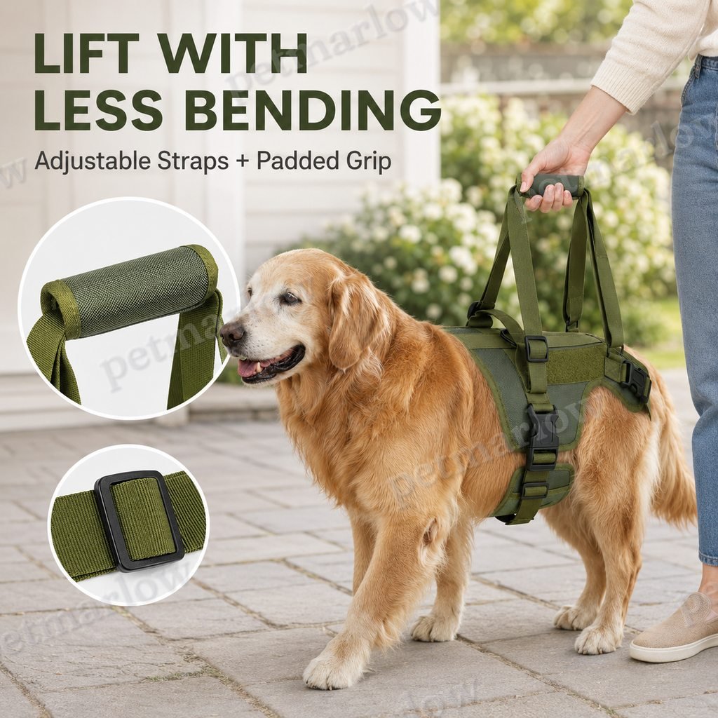 Full-Body Padded Dog Mobility Harness (Adjustable Lift Straps) – view 6