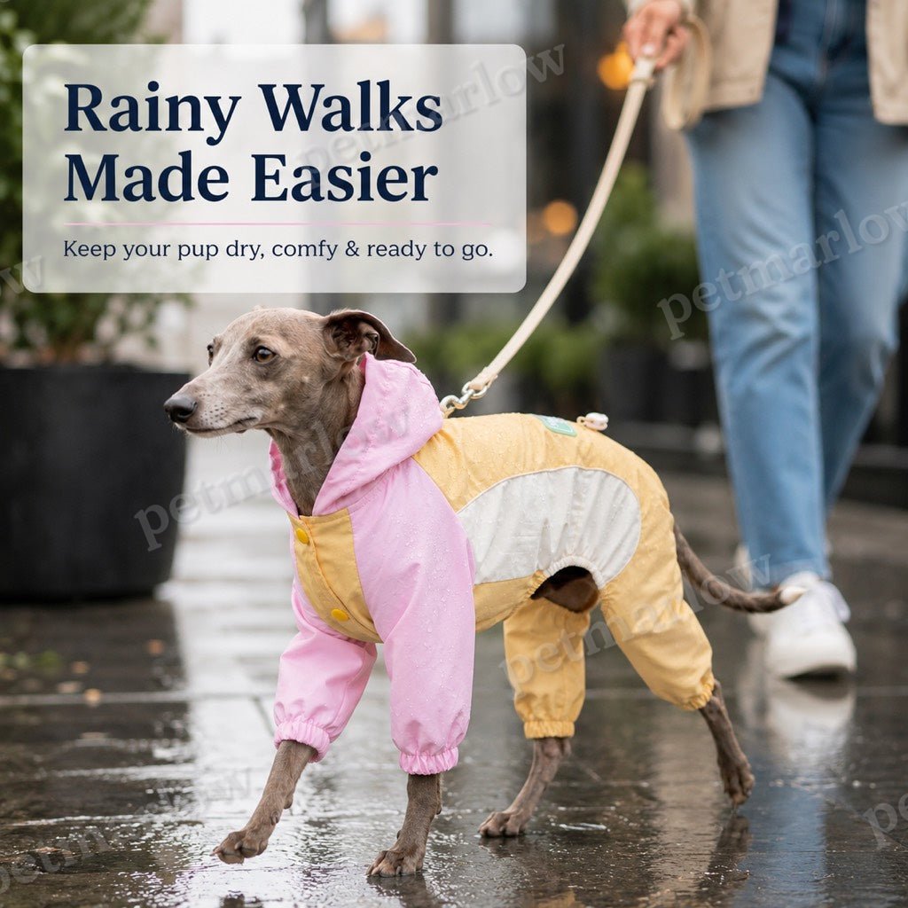 Full-Body Waterproof & Breathable Dog Rain Suit (Built-In Leash Ring) – view 4