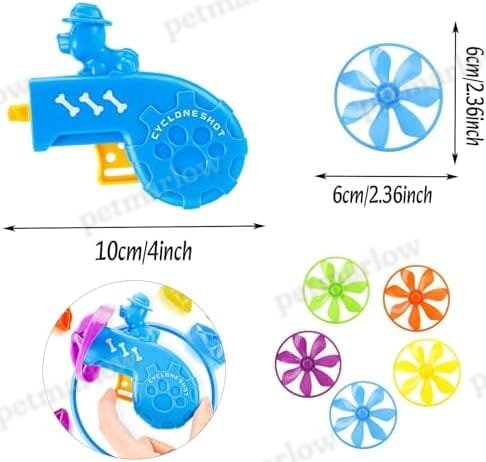 Fun Levels of Interactive Play Cat Toys with 5 Colors Flying Propellers – view 2
