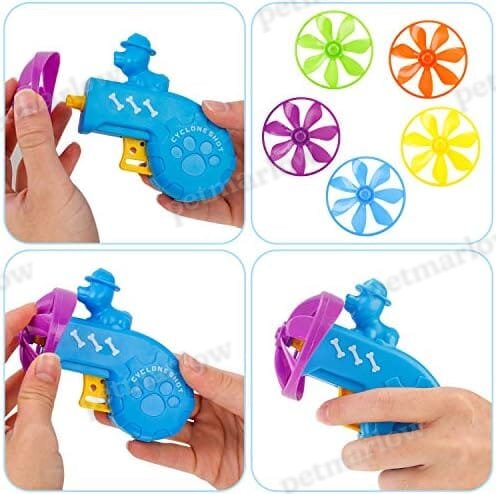Fun Levels of Interactive Play Cat Toys with 5 Colors Flying Propellers – view 3