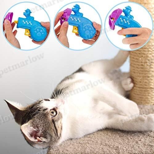 Fun Levels of Interactive Play Cat Toys with 5 Colors Flying Propellers – view 5