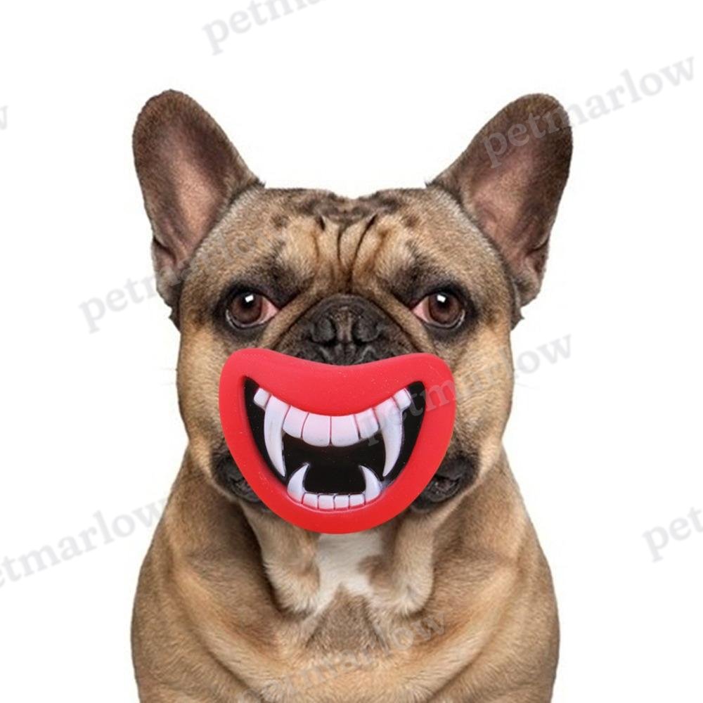 Funny Devil's Lip Squeaky Dog Toy – view 2